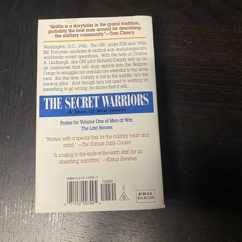 Secret Warriors : A Men at War Novel by W. E. B. Griffin (1999, Mass Market)